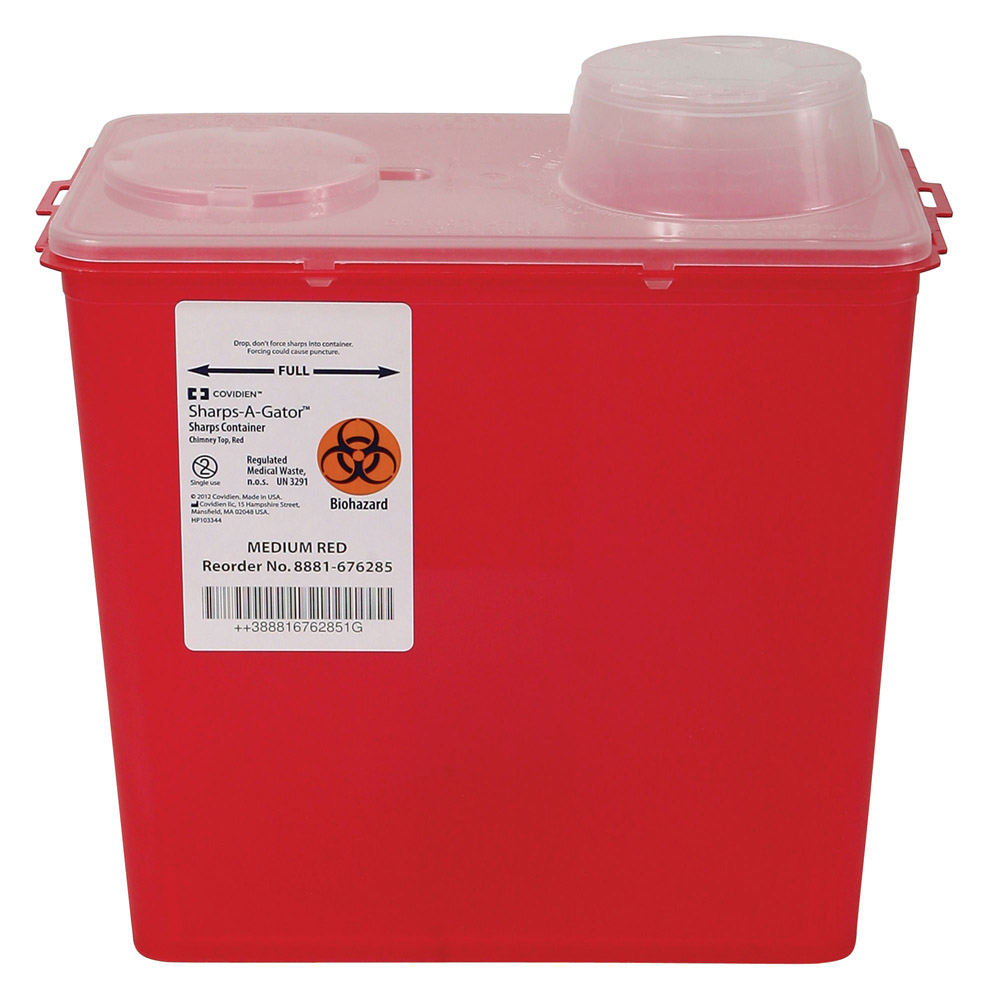 Sharps-A-Gator™ Monoject™ Red Medium Sharps Container 8qt thumbnail 8
