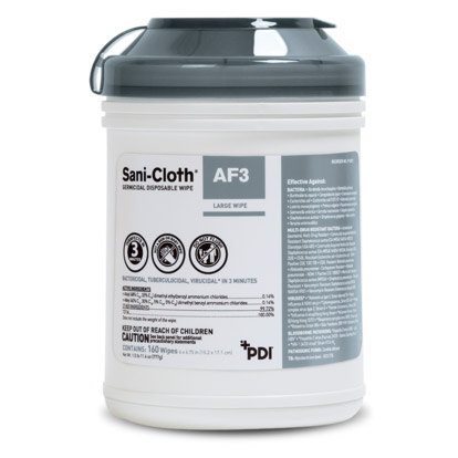 Sani-Cloth AF3 Germicidal Wipes Large Canister 160/Pk thumbnail 13