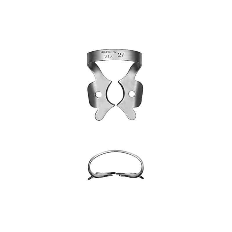 Rubber Dam Clamp, # 27, Large Molars, Satin Steel, 1/Pk, RDCM27 thumbnail 12