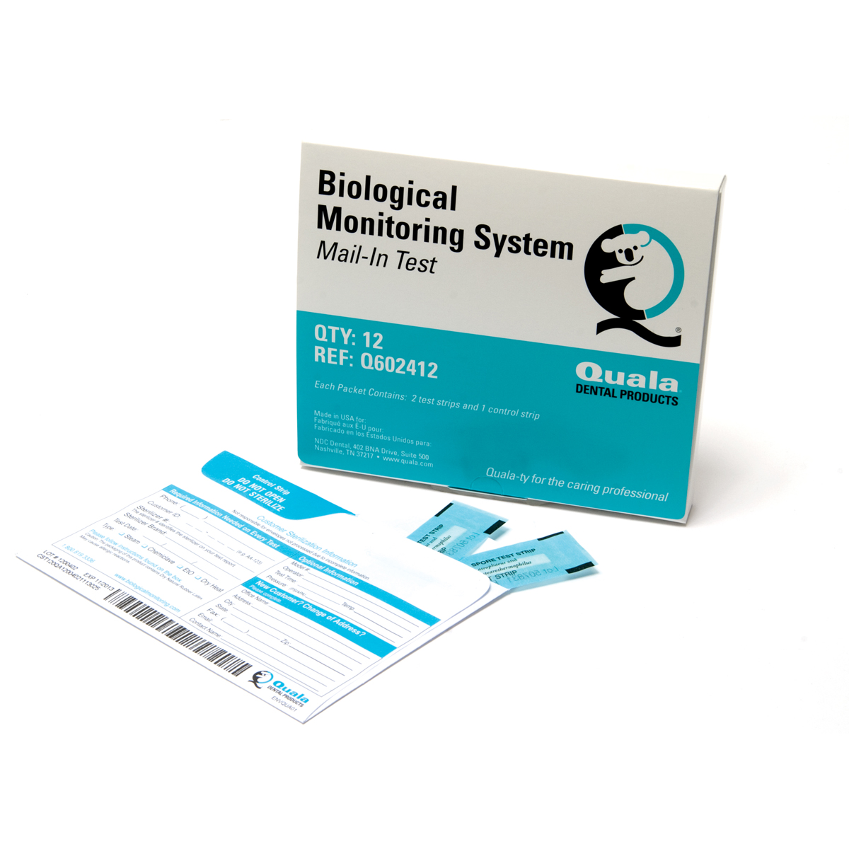 Quala Mail-In Monitoring Service Monthly 12 Tests/Box Q602412 product image