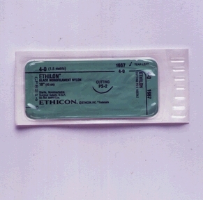 Ethilon Suture 6-0 18" Nylon Monofilament P-3 Green 12/Bx thumbnail 2