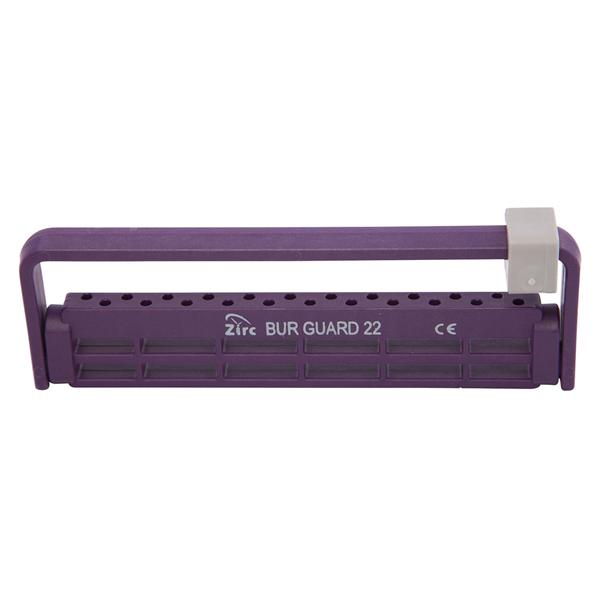 Steri-Bur Guard Bur Block Antimicrobial Microban 22 Hole Plum Detachable Lid Ea thumbnail 4