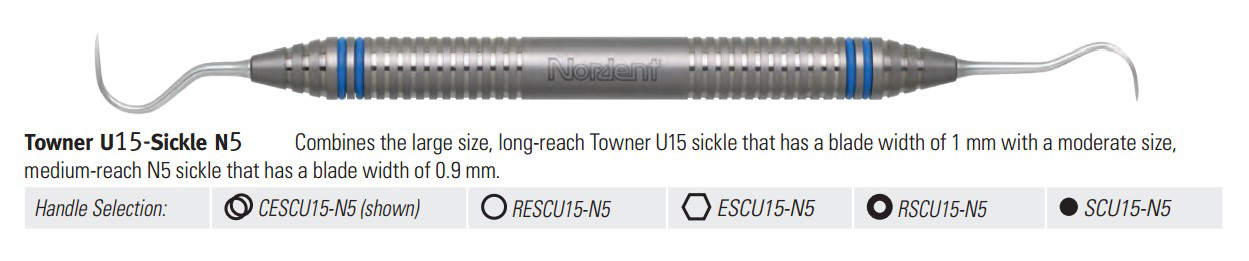 Scaler Towner Double End Size U15/N5 DuraLite Round Stainless Steel Ea product image