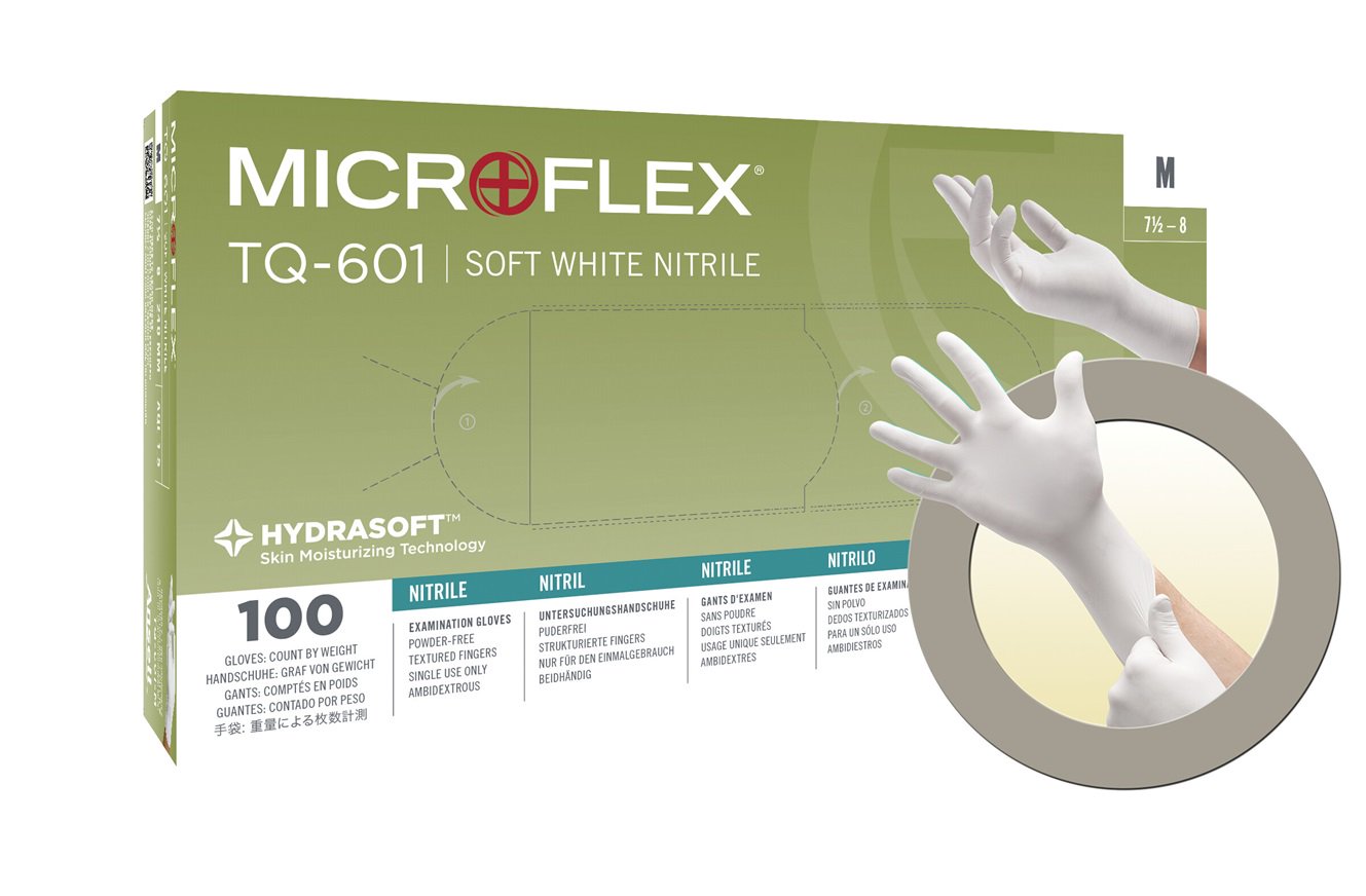 Tranquility Nitrile Gloves, Powder-Free, Extra Small, 100/Box, TQ-601-XS thumbnail 11