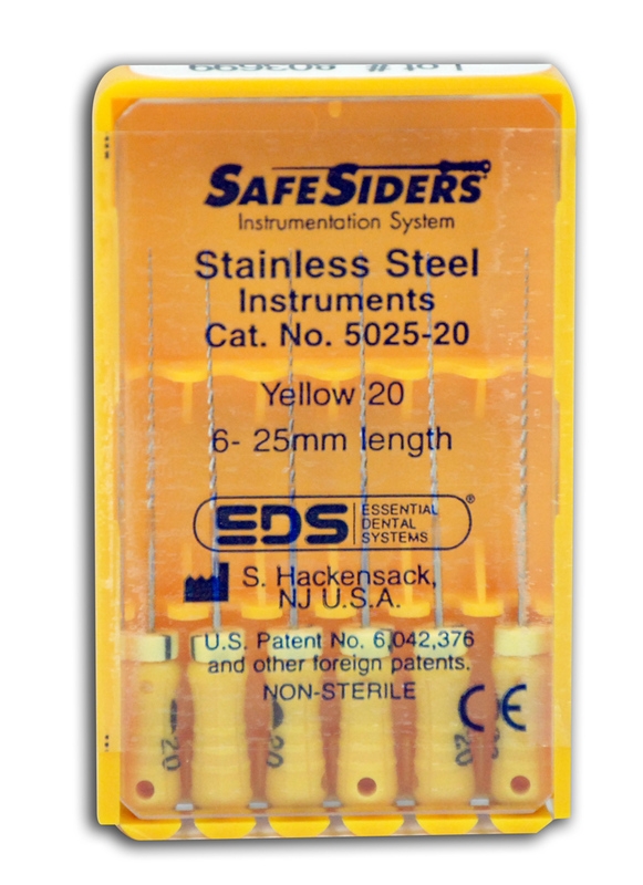 SafeSider Stainless-Steel Hand Reamers, 25 mm, 0.02 Taper, # 20, Yellow, 6/Pk, 5025-20 thumbnail 11