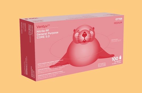 Otter Nitrile General Purpose Gloves Large Blue 100/Bx thumbnail 2