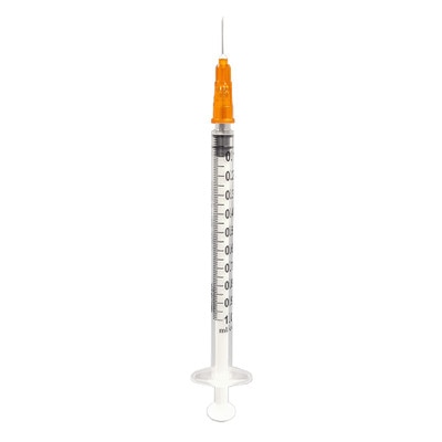 Tuberculin Syringe 1cc with Needle 26G x 3/8" Low Dead Space Plunger Luer Slip 100Bx product image
