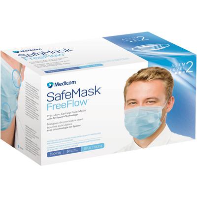 SafeMask FreeFlow Level-2 Masks 50/Bx Blue, 200415 thumbnail 8