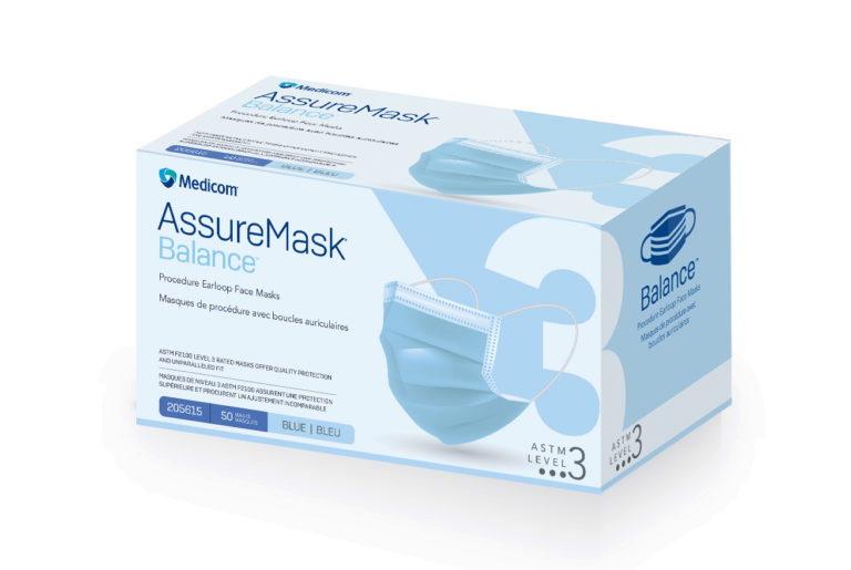 Medicom - AssureMask™ Balance™ Earloop Face Masks ASTM3 Blue image