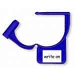 Miltex - Snap On Basket Tag Blue 60 X 30mm product image