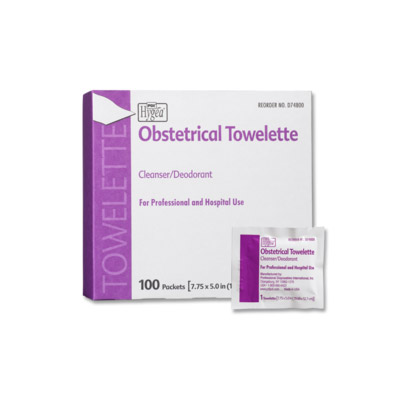 Hygea Obstetrical Towelette Individual Packaging Light Fresh 100/Bx thumbnail 2