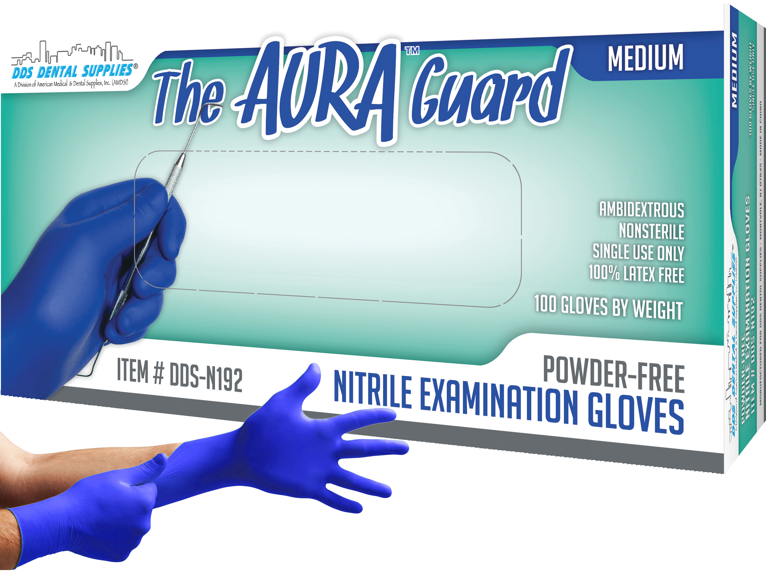 MICROFLEX Cobalt Nitrile Exam Gloves Medium Blue Non-Sterile 100/Bx thumbnail 9