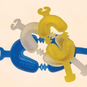 Zap Dual Arch Fluoride Trays Foam Large w/ Intrlckng Hndls Blue Disposable 50/Bx thumbnail 7