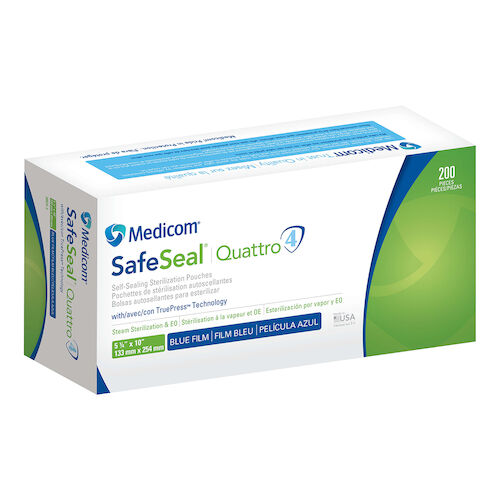 SafeSeal Quattro Pouches, 5.25" x 10", 200/Pk, 88025-4 product image