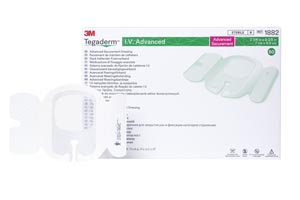 Tegaderm Polyethylene IV Dressing 2-1/2x2-3/4" Sterile Adhesive Transparent LF thumbnail 2