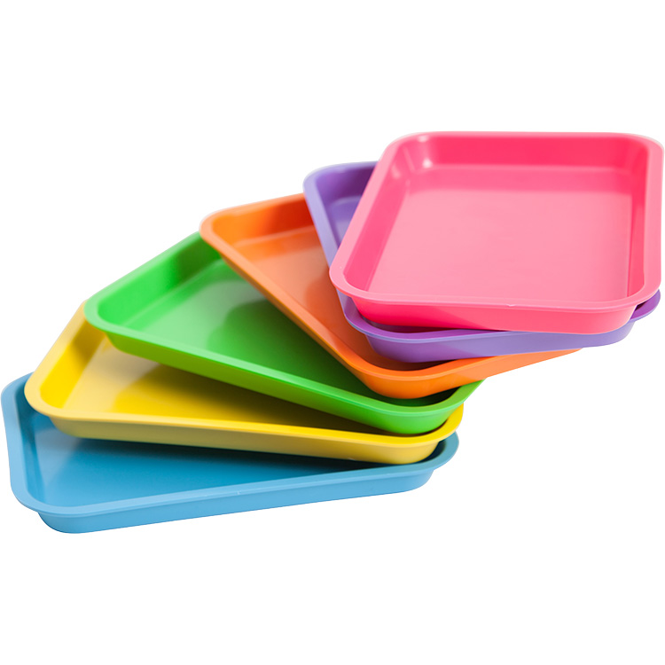 Mini Flat Set-Up Trays, Plastic, Teal, 1/Pk, 20Z101J thumbnail 7