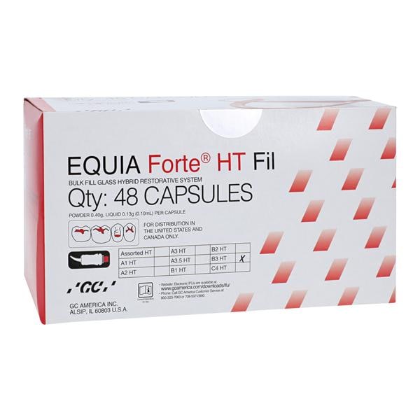 Equia Forte HT Glass Ionomer Capsule B3 Refill 48/Pk product image