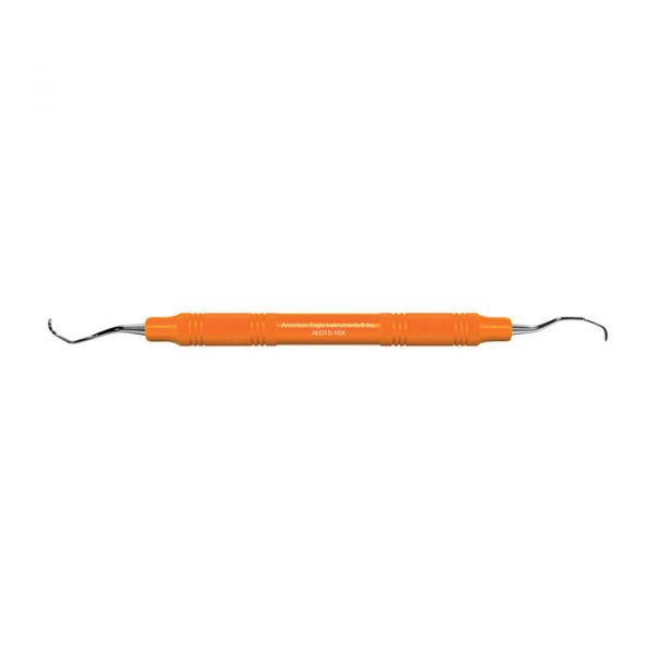 Standard Gracey Curette, # 15-16, Posterior Mesial, EagleLite Handle, Resin, 3/8", Orange, 1/Pk, AEG15-16X thumbnail 7