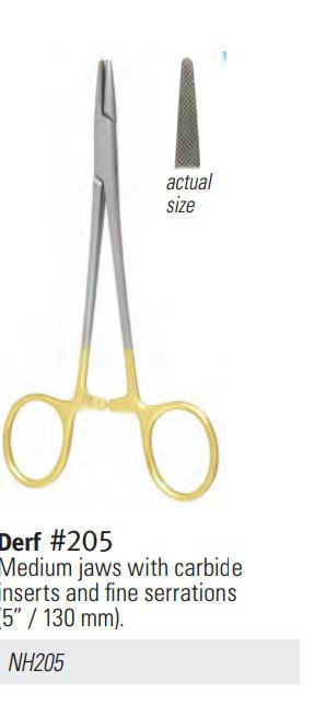 Needle Holder Surgical Carbide 5 in Ea thumbnail 2