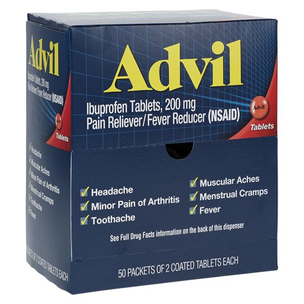 Advil Tabs Industrial Pkg 200mg 50x2/Bx (9-B) product image