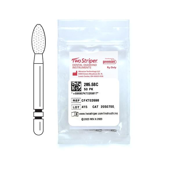 Two Striper 16A Diamond Bur Super Coarse 285.5SC 50/Pk product image