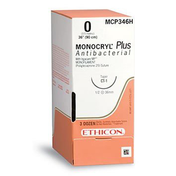 ETHICON MONOCRYL PLUS SUTURES MCP463G product image