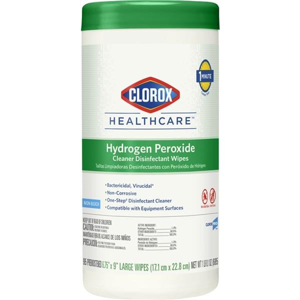 Clorox Hydrogen Peroxide Wipes 6.75"x9"   95/Can 30824 thumbnail 21