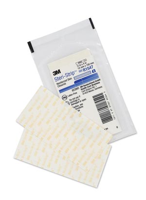 Steri-Strip Skin Closure Strip 1/2x4" Breathable White 50/Bx thumbnail 3