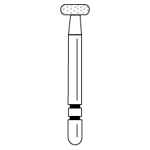 Two Striper Diamond Burs, FG, Wheel, 860, 3.5 mm, Coarse, Green, 5/Pk, 2015543 thumbnail 8