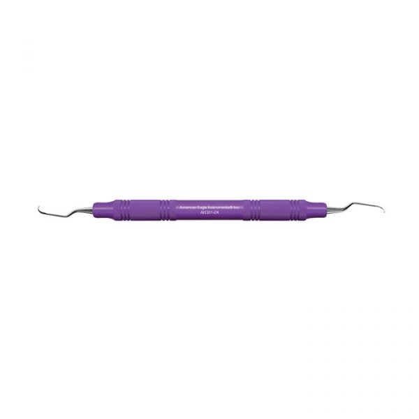 Universal Curette, # 1-2 Barnhart, Narrow Blade Anterior, EagleLite, Resin, 3/8", Purple, 1/Pk, AECB1-2X thumbnail 11