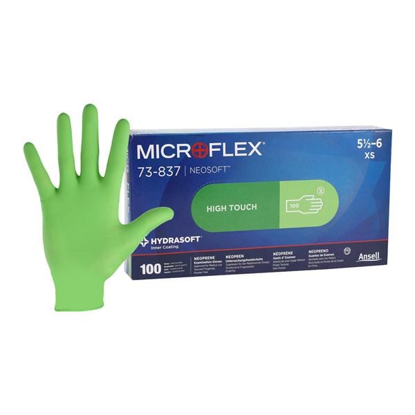 Microflex NeoSoft Neoprene Gloves X-Small 100/Bx thumbnail 9