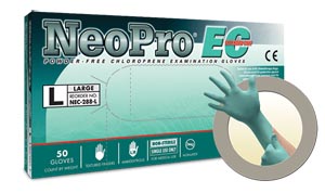 MICROFLEX NeoPro EC Neoprene Exam Gloves Small Green Non-Sterile 50/Bx thumbnail 8