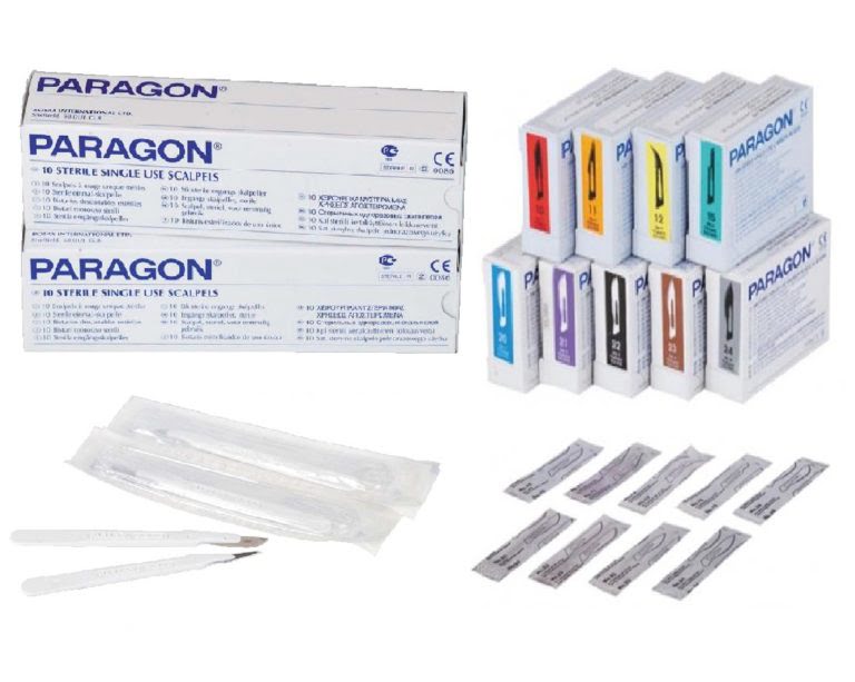 Paragon Carbon Steel Sterile Surgical Scalpel Blade #15 Disposable 100/Bx product image