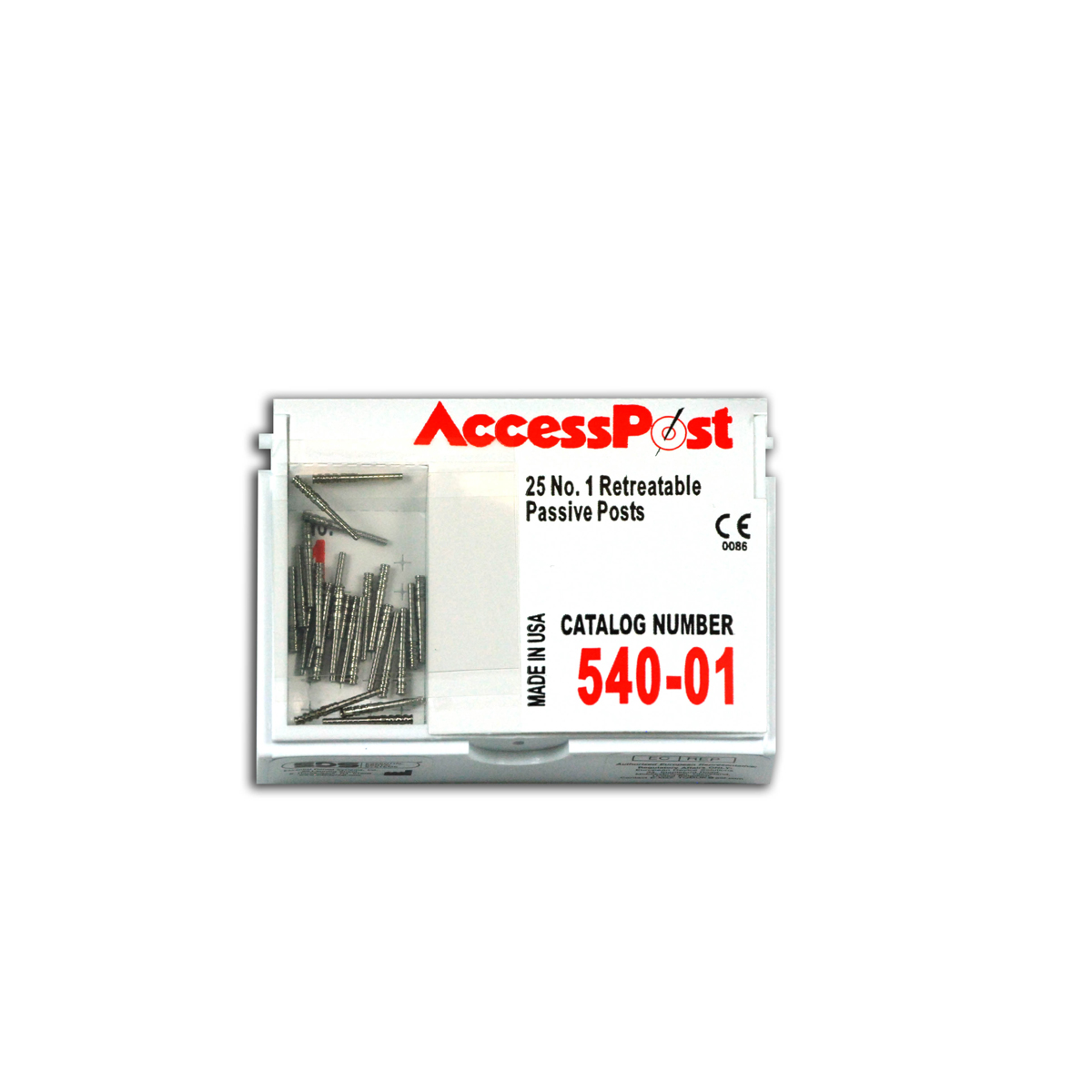 AccessPost Posts Stainless Steel Size Red 25/Bx product image