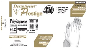 DermAssist® Prestige® DHD Latex Surgical Gloves Sterile Fitted Size 7 Natural Case of 4 - DermAssist® Prestige® DHD Latex Surgical Gloves Sterile Fitted Size 7 Natural Case of 4 - Image 1