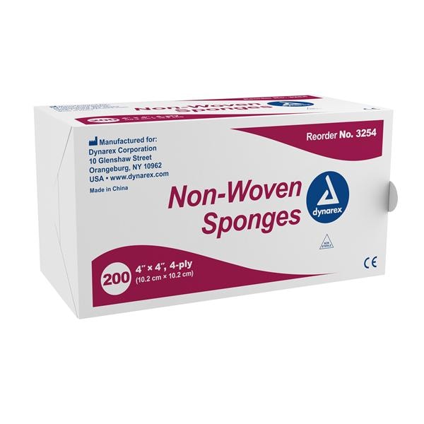 Rayon/Poly Blend Gauze Sponge 4x4" 4 Ply Non-Sterile Non-Woven LF thumbnail 6