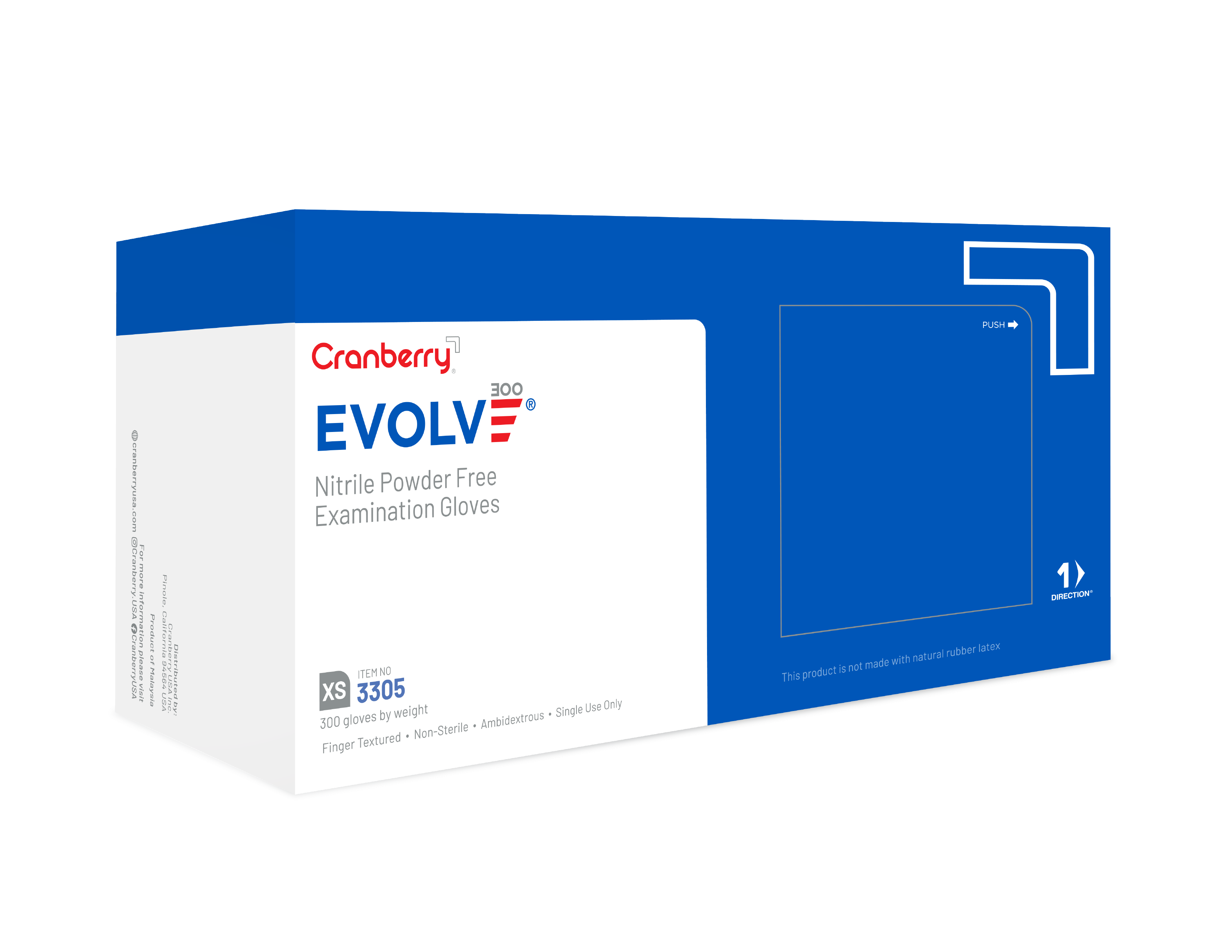 Evolve 300 Nitrile Exam Gloves, Powder-Free, Extra Small, 300/Box, 3305 thumbnail 10