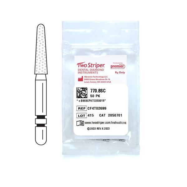 Two Striper 16A Diamond Bur Super Coarse 770.8SC 50/Pk thumbnail 5
