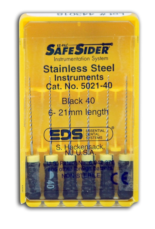 SafeSider Stainless-Steel Hand Reamers, 21 mm, 0.02 Taper, # 40, Black, 6/Pk, 5021-40 thumbnail 7