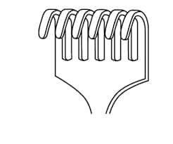 Yellow Hi-Glaze Diamond Porcelain Polisher Knife HP product image