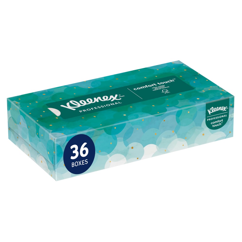Kleenex, Kleenex Boutique Tissue, 2-Ply, 8.3" x 7.8", White, 100/Box x 36/Case, 21400 thumbnail 28