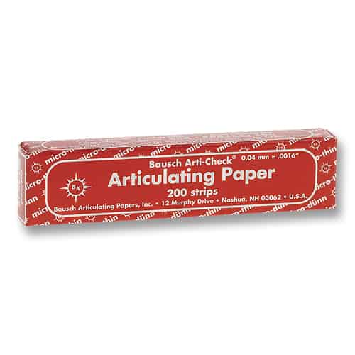 Arti-Check Articulating Paper Strips, Straight Booklets, 104 x 20 mm, 40 microns, Red, 200/Pk, BK10 thumbnail 12