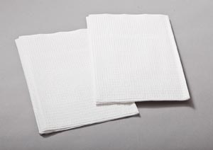 Autoclavable Towel 19" x 30" White 2-Ply Tissue 1-Ply Poly Case of 300 thumbnail 4