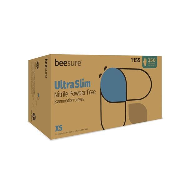 BeeSure UltraSlim Nitrile Gloves 350/Box X-Small thumbnail 15
