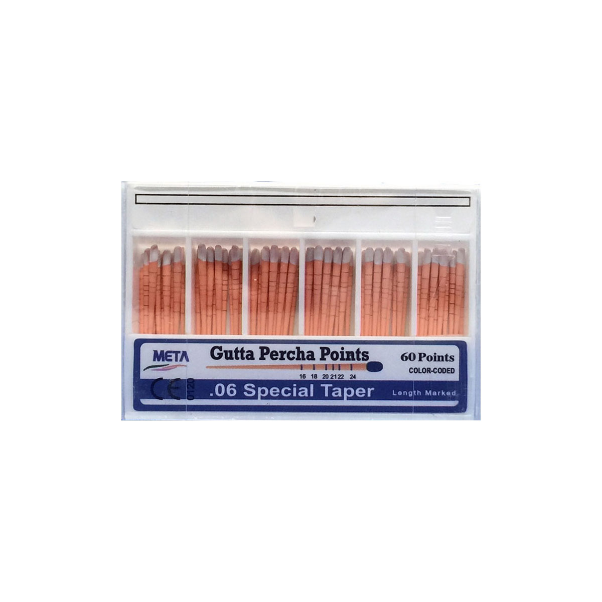 #15/40 Assorted Gutta Percha Points .06 Taper Pack of 60 - #15/40 Assorted Gutta Percha Points .06 Taper Pack of 60 - Image 1