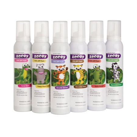 Zooby Fluoride Foam 1.23% APF Turtle Melon 4.4oz/Bt thumbnail 11