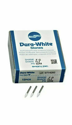 Dura-White Stones, FG, Flame, # 025 (FL2), White, 12/Pk, 0244 thumbnail 10