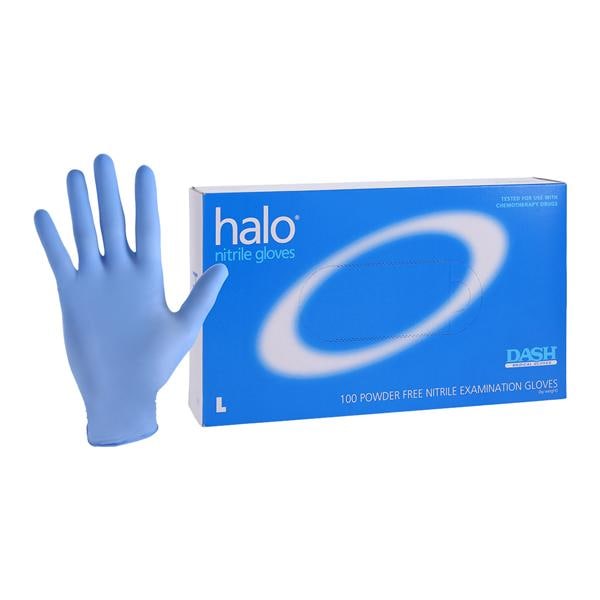 Halo Nitrile Exam Gloves Large Dark Blue Non-Sterile product image