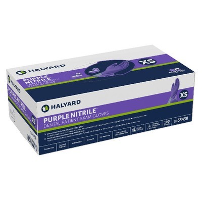 Purple Nitrile Nitrile Exam Gloves X-Small Purple Non-Sterile thumbnail 12