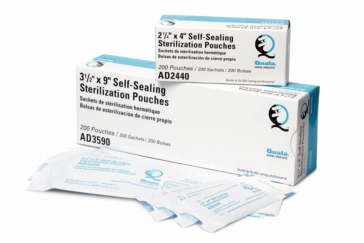 Quala Sterilization Pouch 3-1/2" x 9" 500Bx - Quala Sterilization Pouch 3-1/2" x 9" 500Bx - Image 1